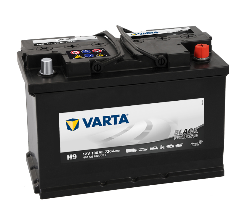 VARTA Promotive Black 600 123 072 A74 2