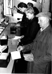 Willy Eridt, Bernd Zimmermann, Hartmut Pahl, Wilfried Zippel v.r.