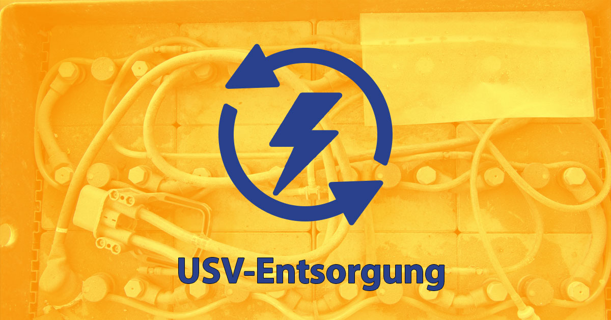 Entsorgung von USV-Anlagen
