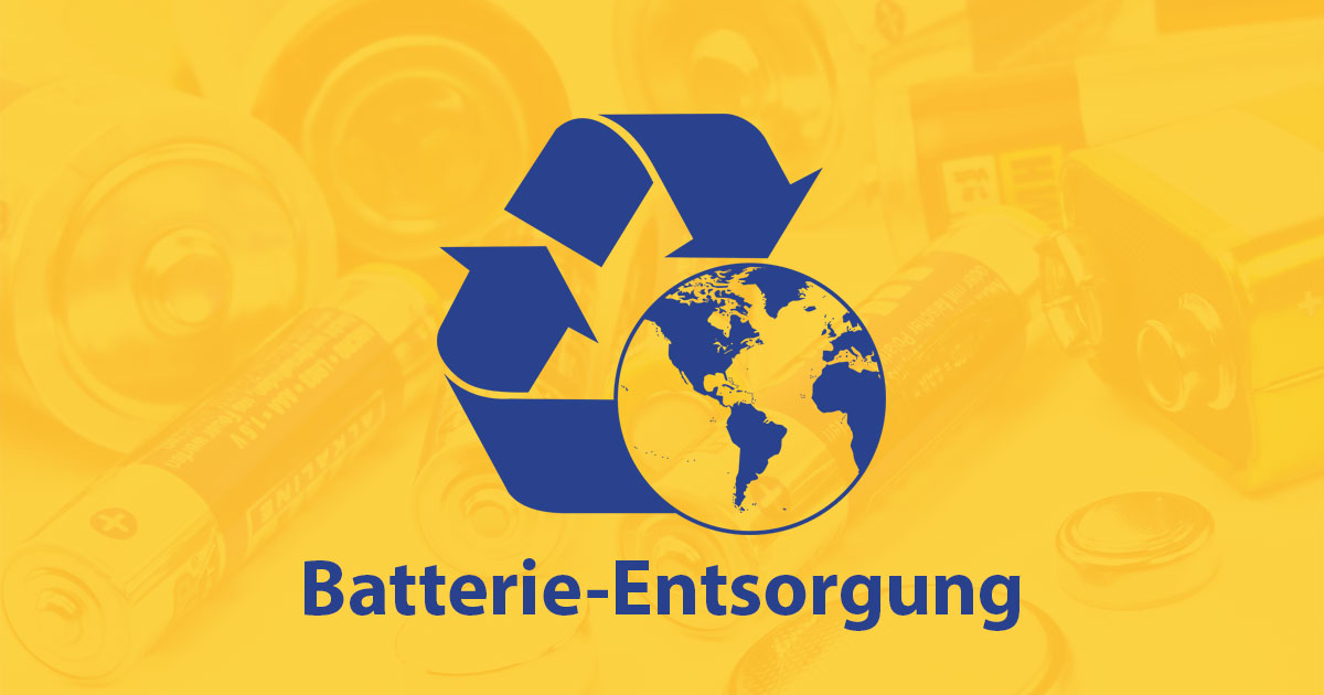 Geht die Entsorgung von Batterien kostenfrei, durch Einsendung?