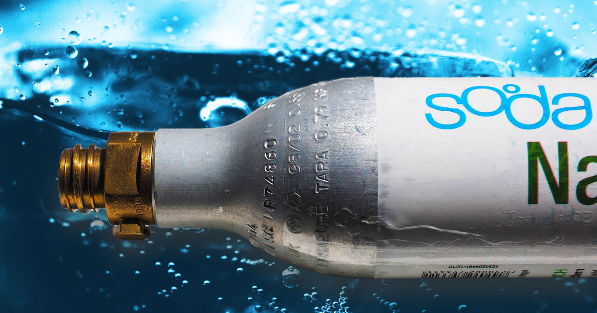 Kohlensäure in Flaschen